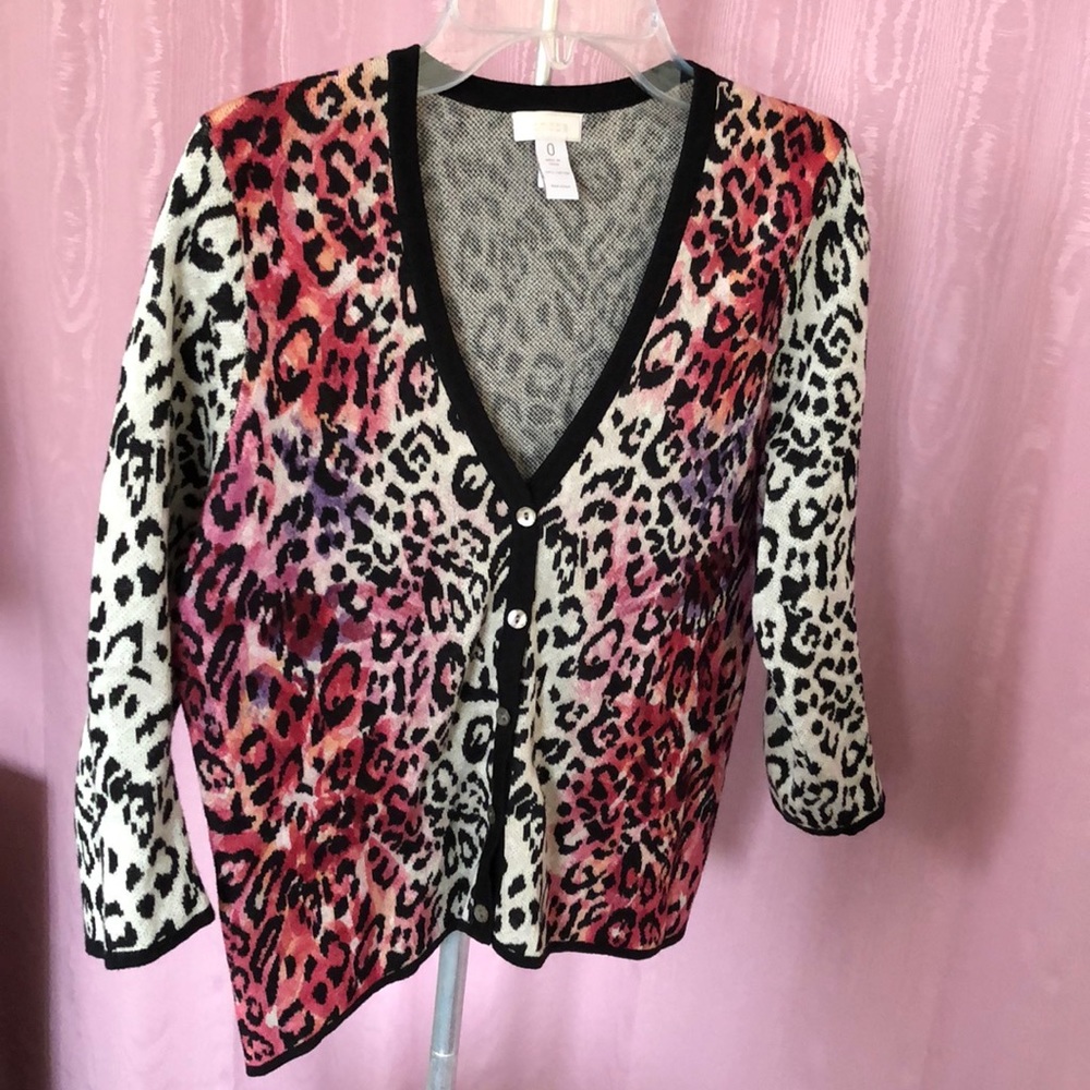 Chico’s animal print sweater